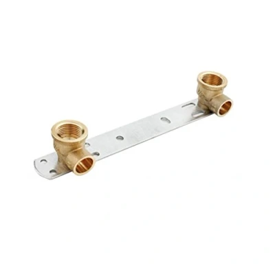 Imagen de Soporte de ducha oculto 1,27 cm x 15 mm, longitud 150 termostático la barra grifo placa trasera BSP rosca juego conexión