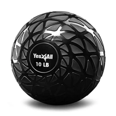 Imagen de Yes4All NZQD Dynamic Slam Balls 4.5 kg, Brillante, balón Medicinal Relleno de Arena, sin Rebote, Adecuado para Entrenamiento y Fuerza