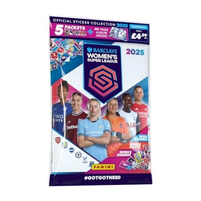 Imagen de Barclays Super League Colección oficial de pegatinas para mujer 2025 Paquete inicio