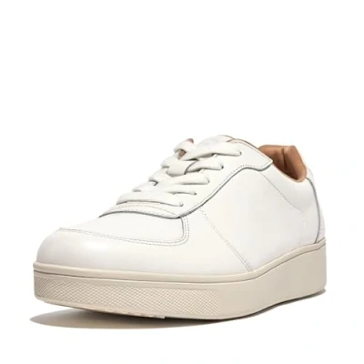 Imagen de Fitflop Rally Leather Panel Sneakers, Zapatillas Mujer, Blanco Urbano, 42 EU