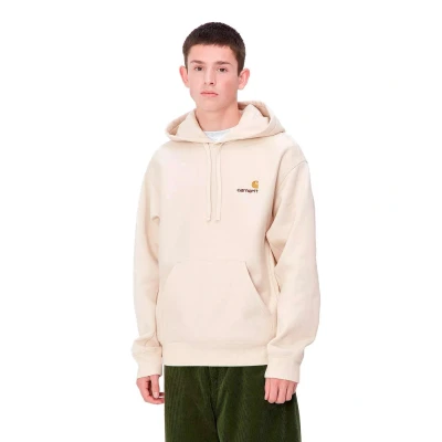 Imagen de Carhartt WIP American Script Moonbeam Jersey con capucha, Hombre, Talla: Large, White