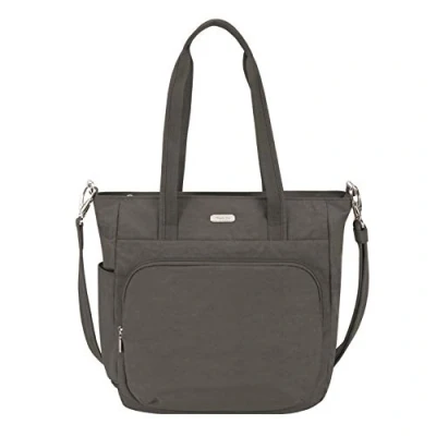Imagen de Travelon Mochila convertible unisex antirrobo Essentials (paquete de 1), gris, Backpack/Tote,