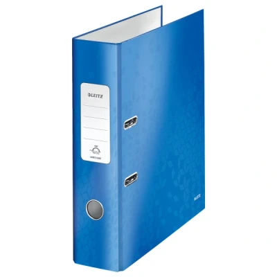 Imagen de Leitz, Archivador de Palanca, Azul Metalizado, A4, Lomo 8 cm ancho, 180 WOW, 10050036
