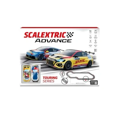 Imagen de SCALEXTRIC Circuito Advance Pista de Carreras Completa 2 Coches Incluidos Escala 1:32 (Set Touring Series Advance)