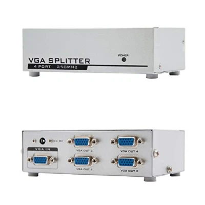Imagen de Vga Duplicador (splitter) Para 4 Monitors Con Alim