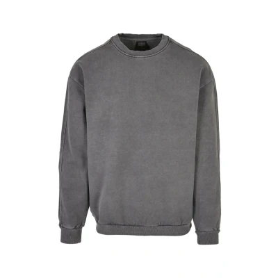 Imagen de Urban Classics Heavy Terry Garment DYE CREW Sudadera, Hombre, Talla: Medium, Darkshadow