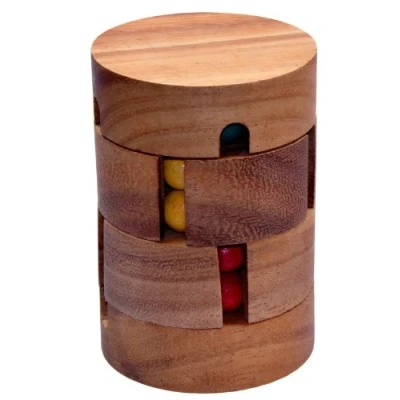 Imagen de LOGOPLAY Revolve Cubo de Rubik Rompecabezas Giratorio Bolas Juego Pensar Knobelspiel lógica Madera