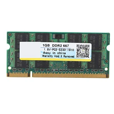 Imagen de Tosuny 1GB DDR2 667MHz PC2 5300 Módulo de Memoria RAM Escritorio para computadora portátil Compatible Intel, Placa Base AMD (200 Pines)