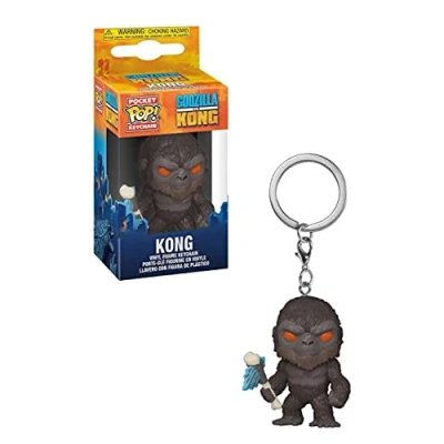 Imagen de Funko Pop! Keychain: Godzilla Vs King Kong with Battle Axe Minifigura de Vinilo Coleccionable Llavero Original Relleno Calcetines Idea Regalo Mercancia Oficial