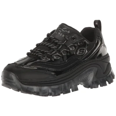 Imagen de Skechers Hi ryze Doja&#039;lite Shine, Zapatillas Mujer, Cuero Negro Patnet Durabuck Mesh Trim, 36 EU