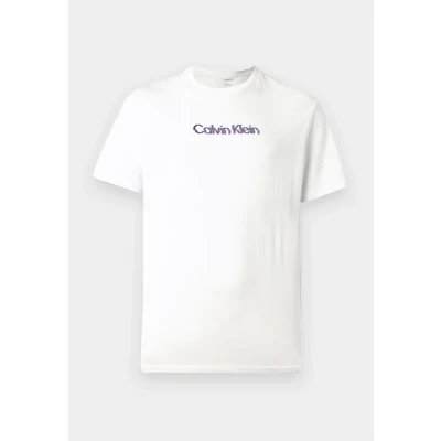 Imagen de Calvin Klein Jeans Glitched LOGO Classic TEE Camiseta estampada, Hombre, Talla: XS, Brilliant white