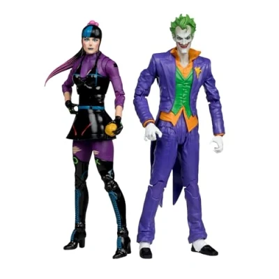 Imagen de McFarlane Toys DC Multiverse The Joker &amp; Punchline Figura de acción 7 pulgadas, paquete 2