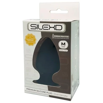 Imagen de Vibrador con ventosa Plug dual density negro m color y de Silexd