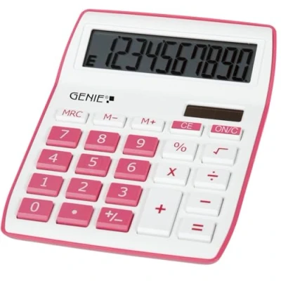 Imagen de Genie 840 P Calculadora de 10 dígitos, color rosa
