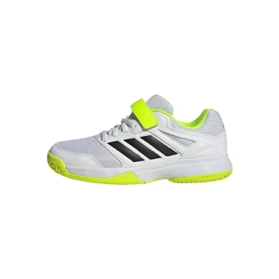 Imagen de adidas Performance Zapatillas de voleibol Cloud white core black lucid lemon para niños, Talla: 34, Zapatos