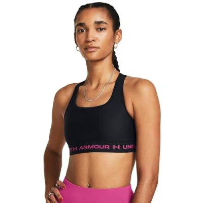 Imagen de Under Armour G Crossback Sujetadores deportivos con sujeción media, Mujer, Talla: 6a, Rebel pink (654)