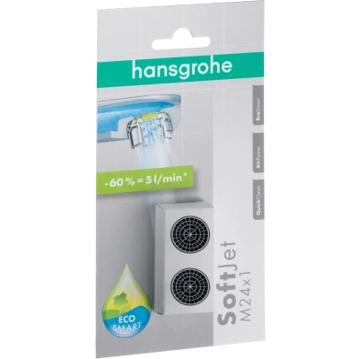Imagen de hansgrohe SoftJet Aireador M24 x 1 con limitador de caudal 5 l/min, cromo, 13182000