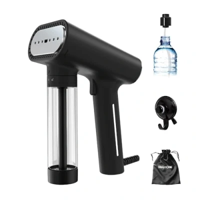 Imagen de SteamOne Plancha de Vapor Steamer 2000W 30g/min Karl EUNS150B Vertical Autonomía 15min (150ml) Elimina 99,99% Impurezas Lista en 30s Toda Tela