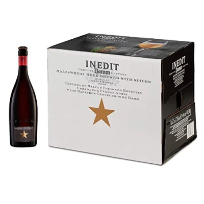 Imagen de Inedit Cerveza de Malta y Trigo Receta Ferran Adrià Blanca con Especias Caja 12 Botellas x 75cl