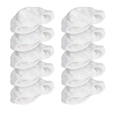 Imagen de Navaris paño de microfibra para vaporeta Set 10 almohadillas repuesto limpiador a vapor eléctrico 46387 Mopa pared suelo 6 x 10CM