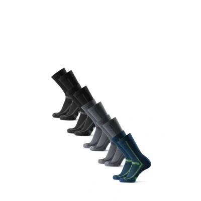 Imagen de Danish Endurance LONG Distance 5 PACK Calcetines de deporte, Talla: 39 42, Multicolour black grey blue yellow
