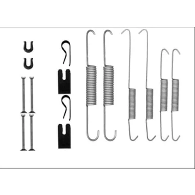 Imagen de HELLA 8DZ 355 206 031 Juego de accesorios, zapatas freno TOYOTA: HILUX 3 Pick up