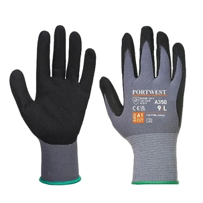 Imagen de Portwest Guante Dermiflex, Tamaño: L, Color: Negro, A350BKRL