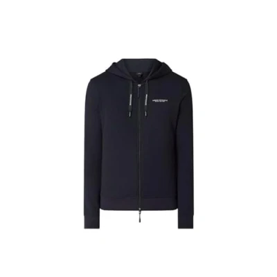 Imagen de Armani Exchange Everyday French Terry Hoodie Capucha, Azul (Navy 1510), X Small para Hombre