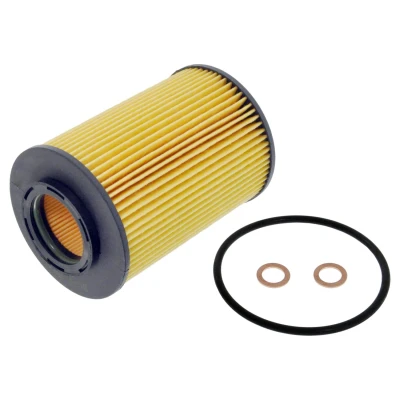 Imagen de FEBI BILSTEIN 184412 Filtro de aceite con junta anular juntas Cartucho filtrante HYUNDAI: i30 I Hatchback, Tucson, SANTA FE 2