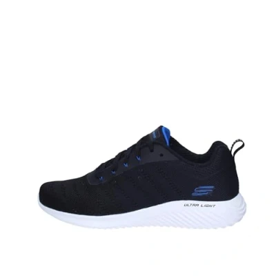 Imagen de Skechers BOUNDER FRAZIN, Zapatillas para Hombre, Black Knit/Blue Trim, 40 EU