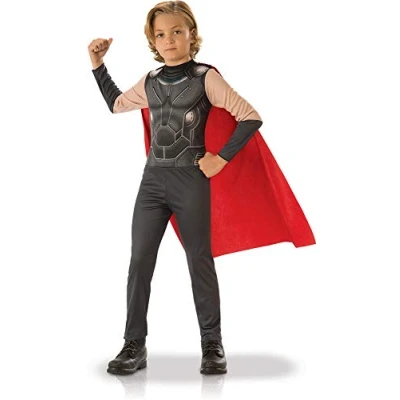 Imagen de RUBIES Disfraz de Thor Avengers para niño Talla S Marvel Gorros, máscaras y accesorios fiesta, Multicolor, 3 4 ans 98 à 104 cm (rubi 640931/S 104cm)
