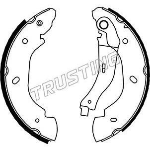 Imagen de TRUSTING 040.148 Zapatas de Freno 254,0mm 52mm FORD: Transit Mk5 Furgón, Bus, Mk6 Caja / Chasis