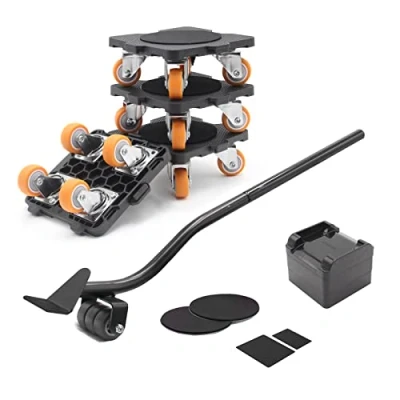 Imagen de ONEON Elevador de Muebles, Transportador Muebles con 4 Ruedas Kit, Puede Girar 360, Aplicable a Manipulación Transporte Pesados, Refrigerador, Sofá, Closet.