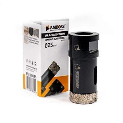 Imagen de Amboss Corona de perforación diamante 25 mm (M14) para amoladora angular, adecuada gres porcelánico, azulejos duros, granito, etc.