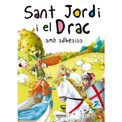 Imagen de Sant Jordi i el Drac amb adhesius (Contes tradicions catalanes adhesius)