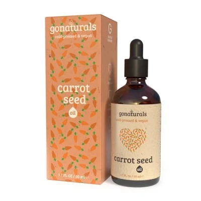 Imagen de GoNaturals Aceite Bronceador de Zanahoria 100% Puro con Vitaminas C, A y E 50ml Acelerador Bronceado Betacaroteno Corporal Prensado en Frío
