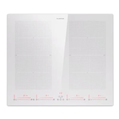 Imagen de Klarstein Placa Vitroceramica 4 zonas, Vitro Induccion Bajo Consumo Zona Combinable, Coccion Sobremesa 7200W, Control Táctil, Placas Vitrocerámicas Eléctricas