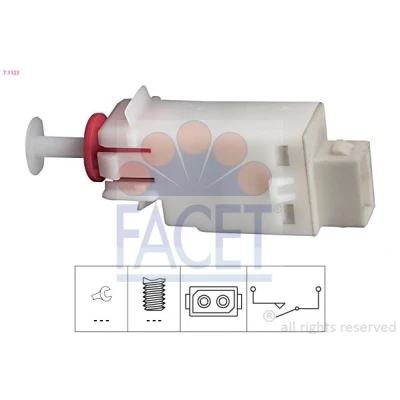 Imagen de FACET 7.1123 Conmutador, accionamiento embrague (control veloc.) Made in Italy OE Equivalent OPEL: Omega B Berlina, Astra G Caravan, CC