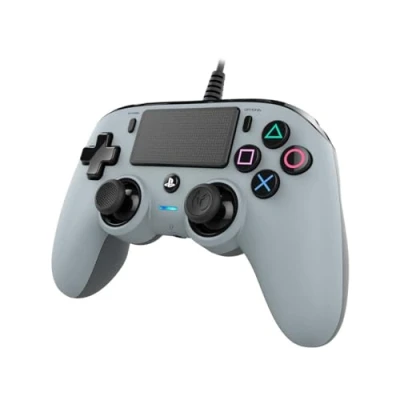 Imagen de Nacon Compact Mando con licencia Oficial Sony para PS4 y PC, Gaming Controller Cable Gris