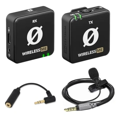 Imagen de Rode Wireless ME Sistema de micrófono inalámbrico + Smartlav+ adaptador Keepdrum ADP03 TRS