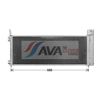 Imagen de PRASCO TO5779D Condensador con secador 15 10 Aluminio 650 TOYOTA: RAV4 IV SUV