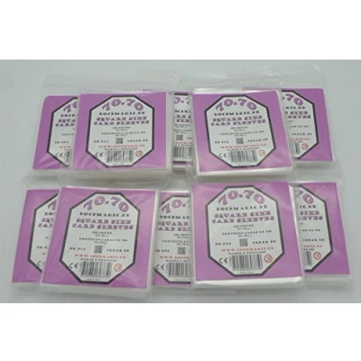 Imagen de docsmagic.de 1.000 Small Square Board Game Sleeves 70 x 72 10 Packs
