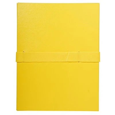 Imagen de Exacompta 2649E 1 Carpeta con gomas Balacron sin solapa, correa velcro 24x32cm Amarillo