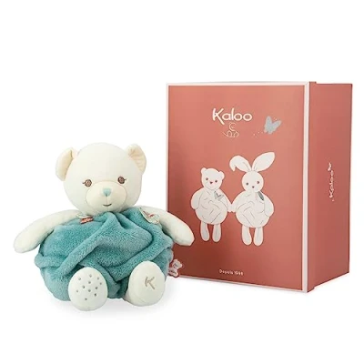 Imagen de Kaloo Plume, Burbuja de Amor Oso Verde, Peluche Suave 30 cm, Dudú Bebé Grande, Desarrolla el Tacto, Bonita Caja Regalo Personalizable, Desde Nacimiento, K214001