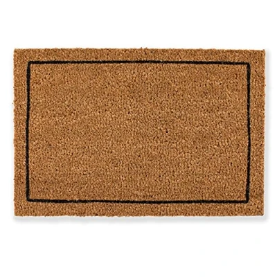 Imagen de Carpido Felpudo Coco diseño Marco Superficie Limpia 40x60 cm Interior Antibacteriano Material Natural