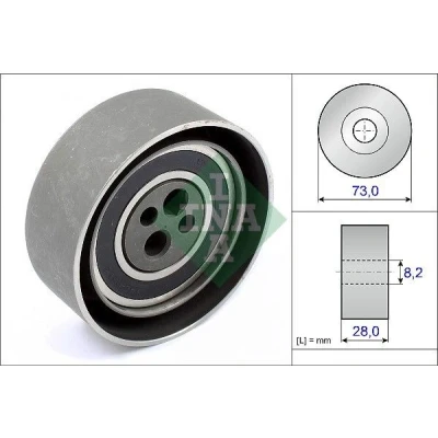 Imagen de INA 531 0103 20 Polea tensora, correa dentada AUDI: A4 B5 Berlina, A8 D2, Avant