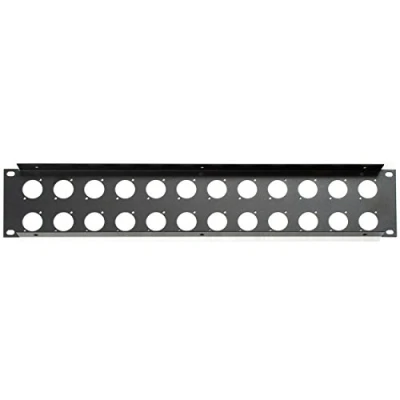 Imagen de Adam Hall 19&quot; Parts 872214 Panel ciego en U 2 acero para 24 XLR
