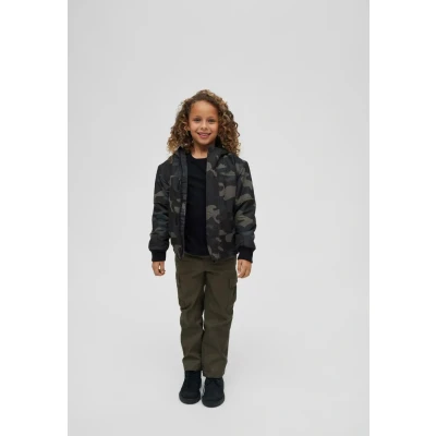 Imagen de Brandit Chaqueta de entretiempo para niños, Talla: 146/152, Dark camouflage