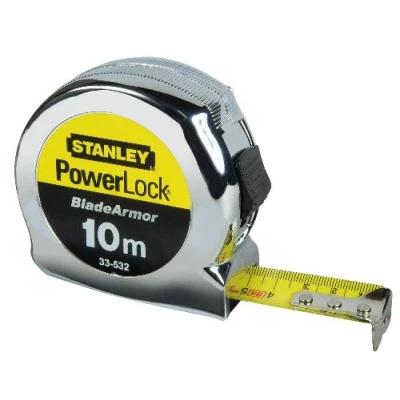 Imagen de Stanley 0 33 532 Flexómetro Powerlock Blade Armor, 10 m x 25 mm