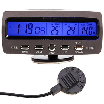 Imagen de WINGONEER 12V Termómetro de la temperatura del monitor alarma LCD/Battery coche